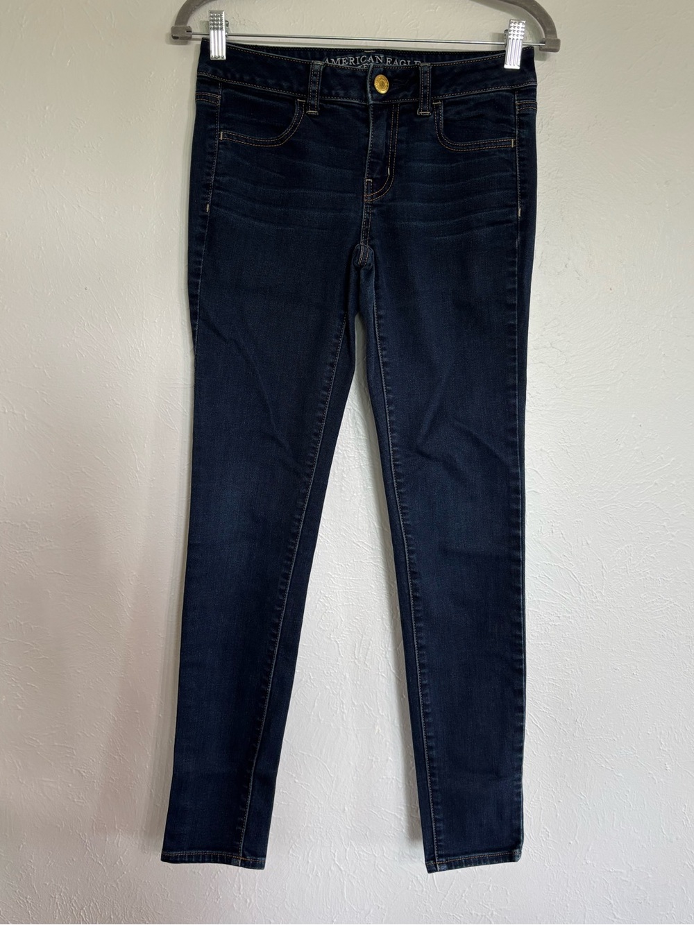 American Eagle Outfitters Dark Blue Skinny Jeans - Jegging